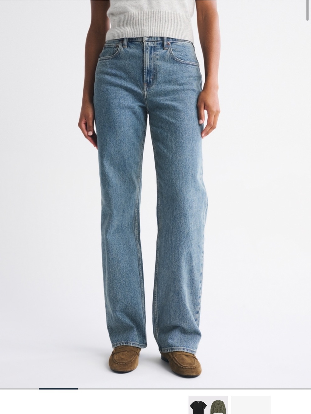 Abercrombie & Fitch High Rise 90’s Relaxed Jean Extra Long